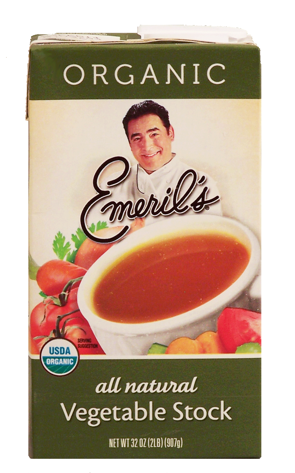 Emeril's Organic all natural vegetable stock Full-Size Picture